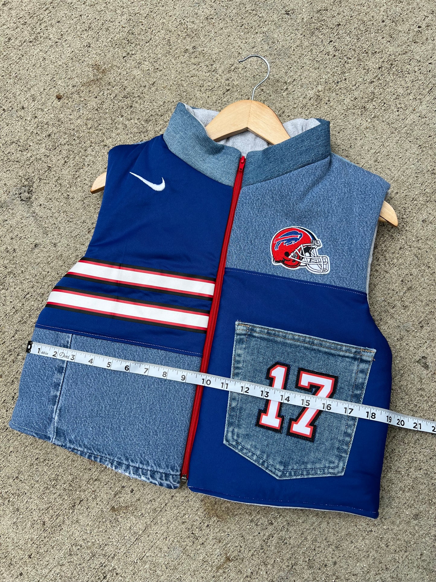 Bills #17 Denim Vest - S