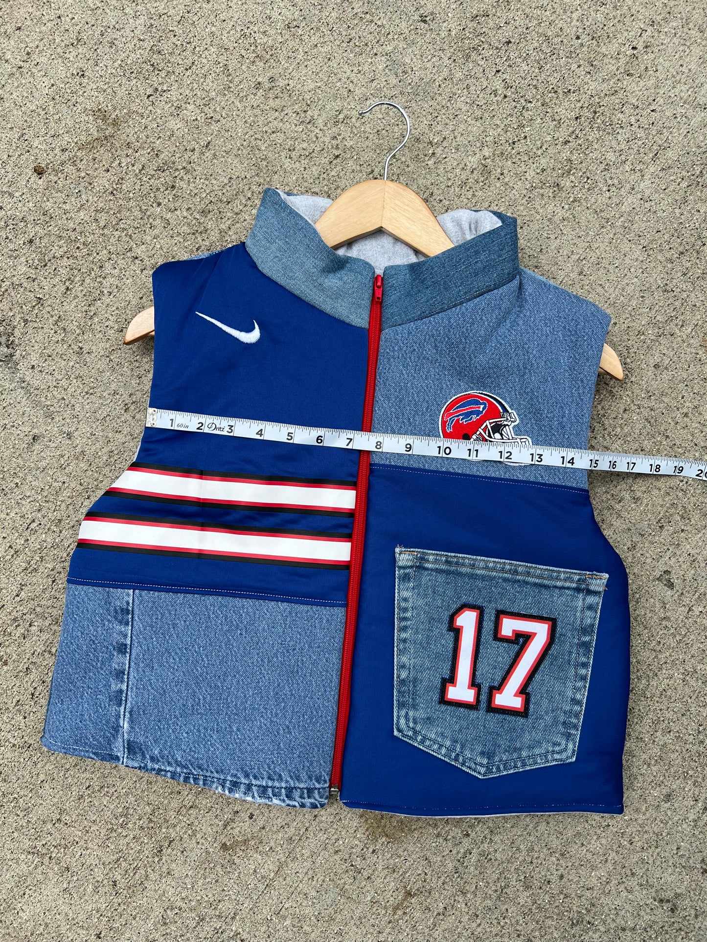 Bills #17 Denim Vest - S