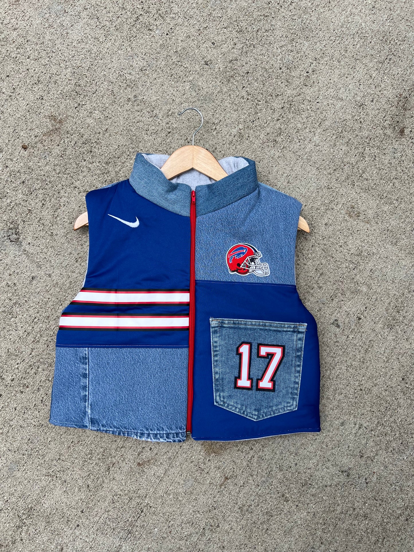 Bills #17 Denim Vest - S