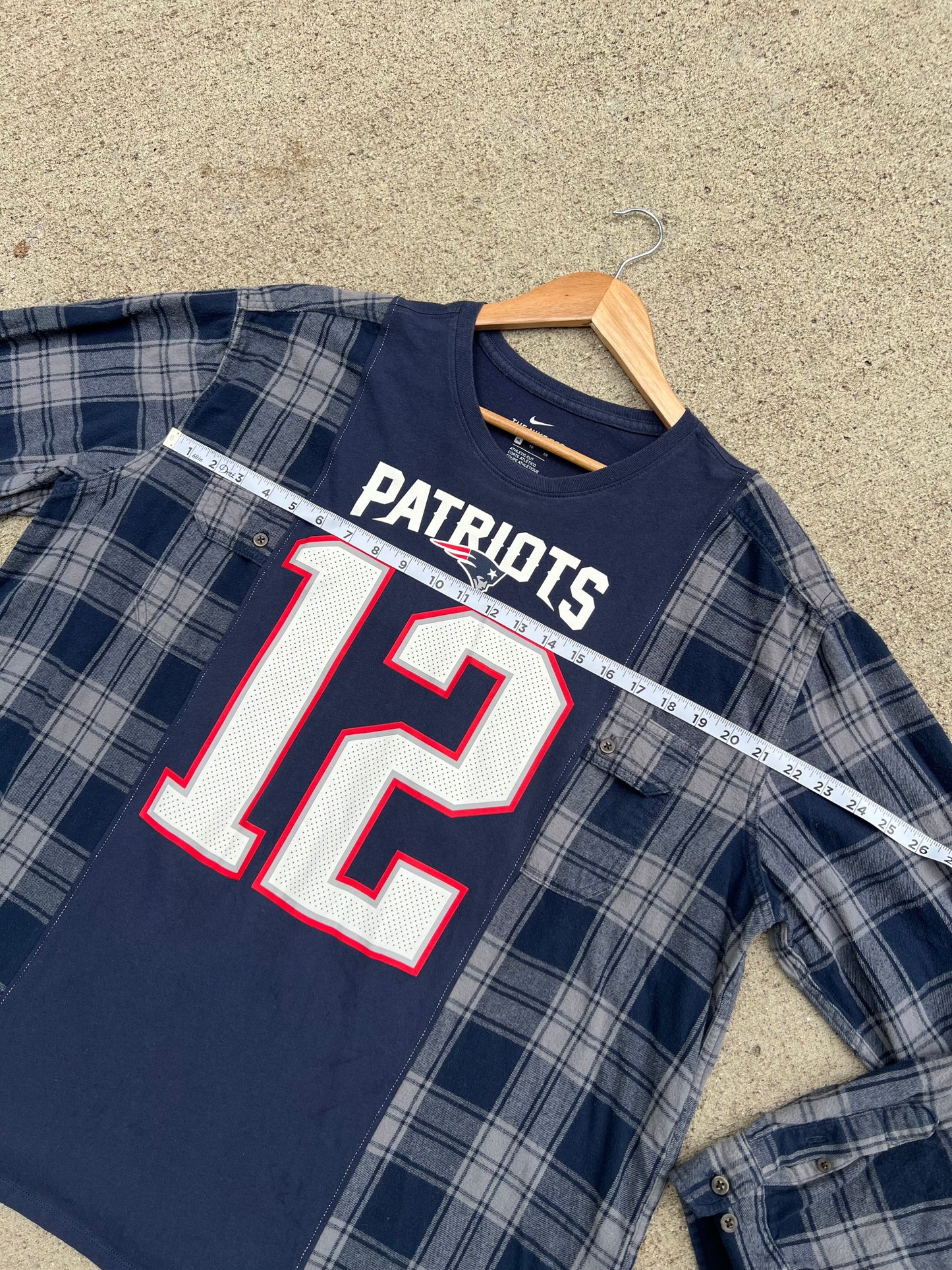 Patriots #12 Flannel Tee - One Size
