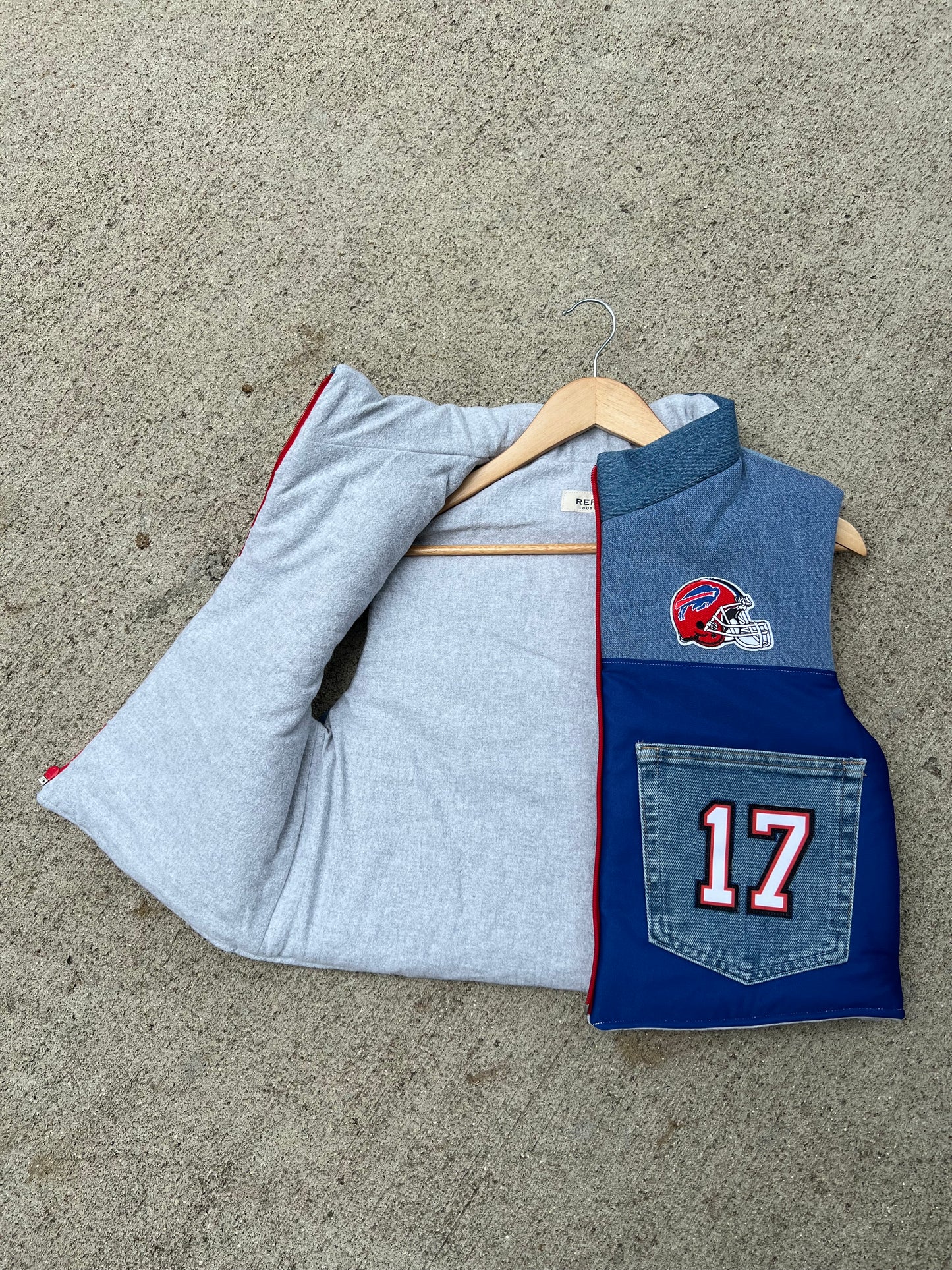 Bills #17 Denim Vest - S