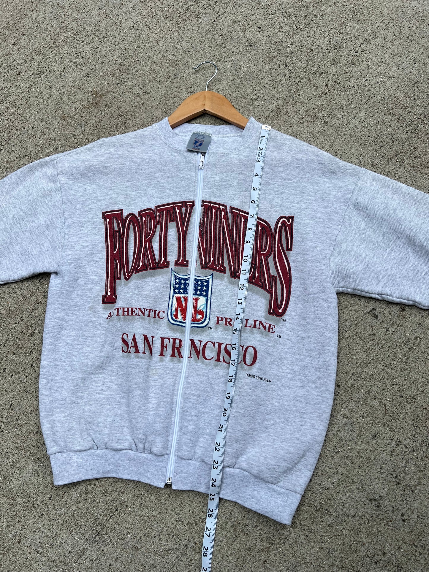 49ers Zip Up Crew - M