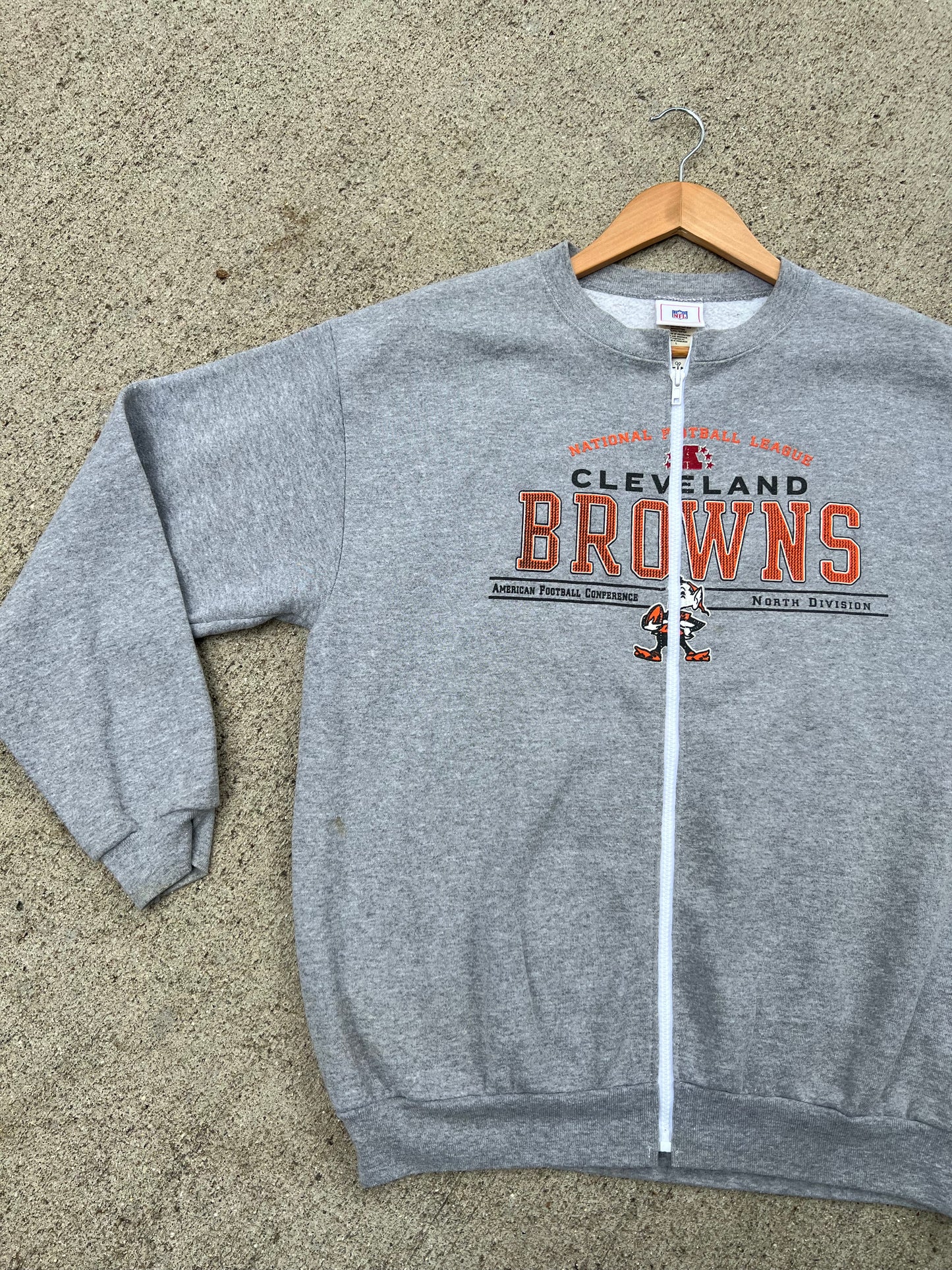 Browns Zip Up Crew - L