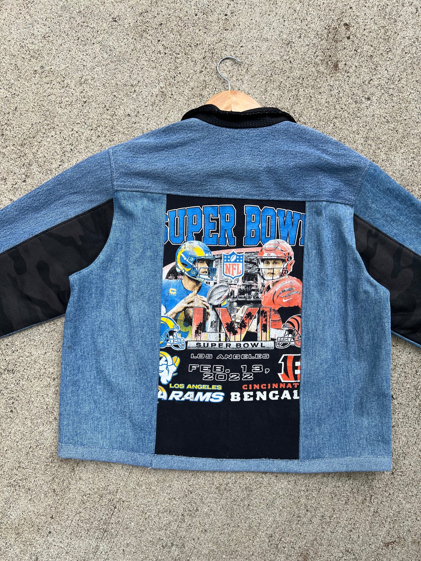 Bengals Blue Denim Jacket - L