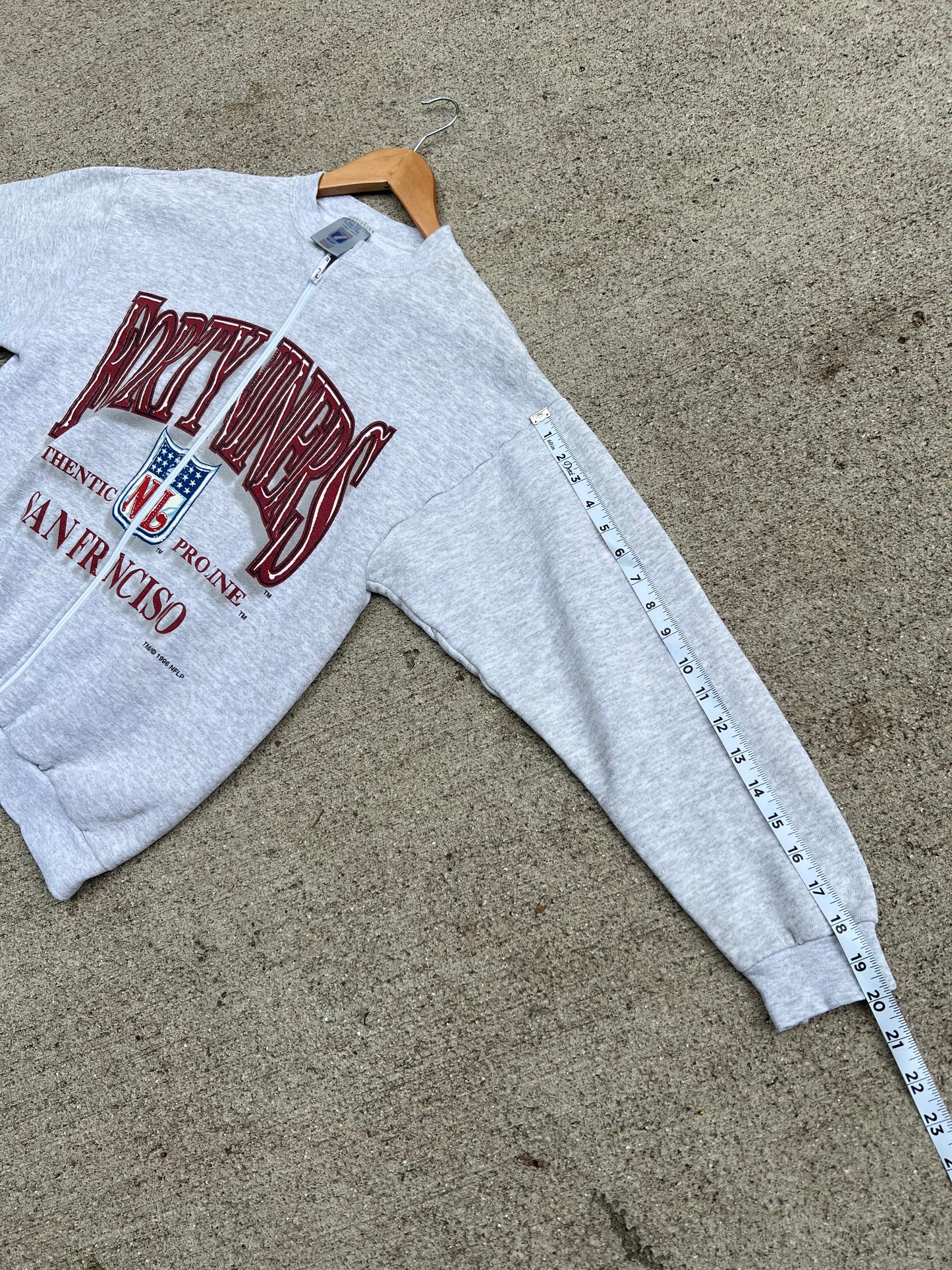 49ers Zip Up Crew - M