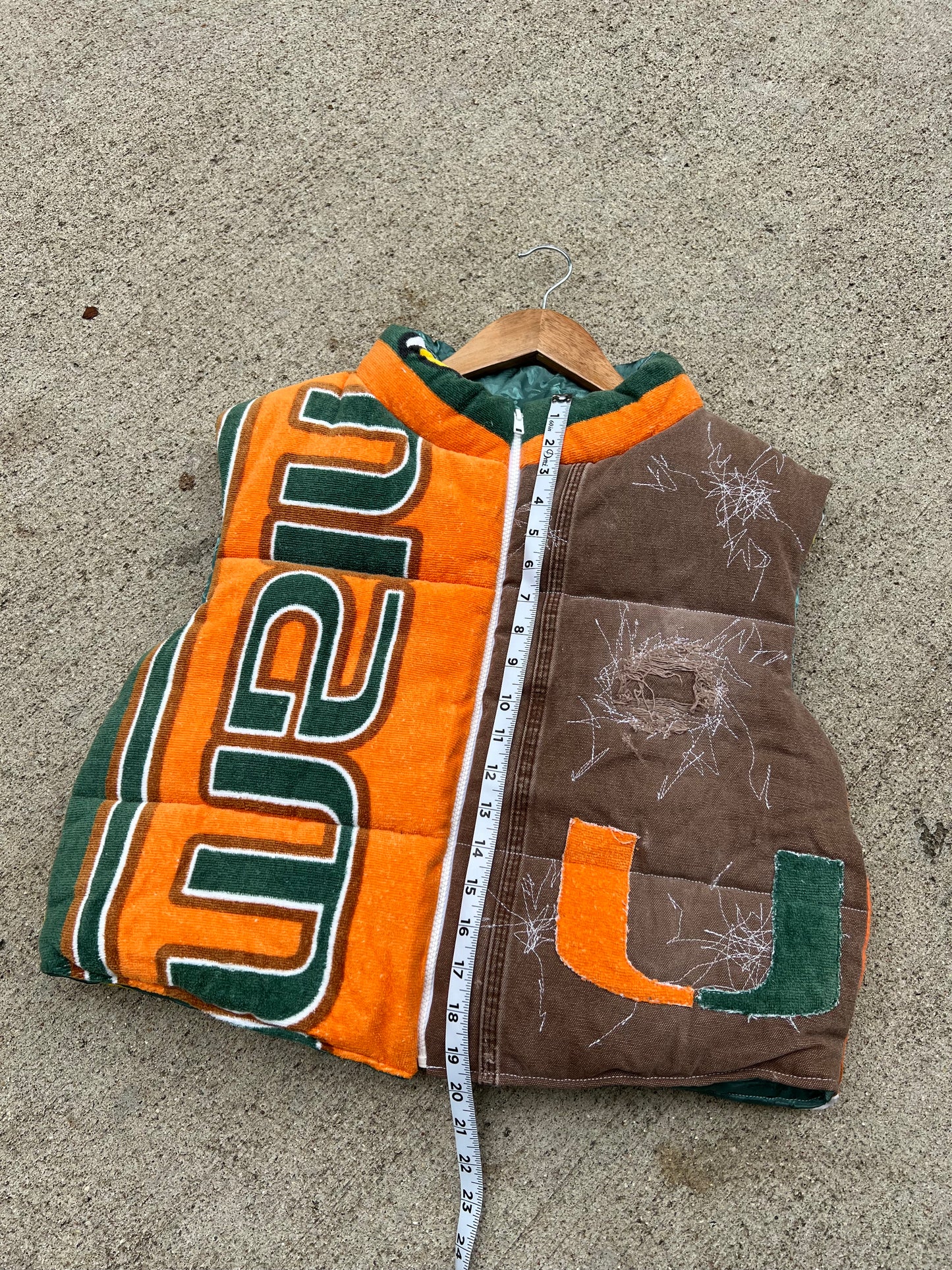 University of Miami Cropped Vest - XL