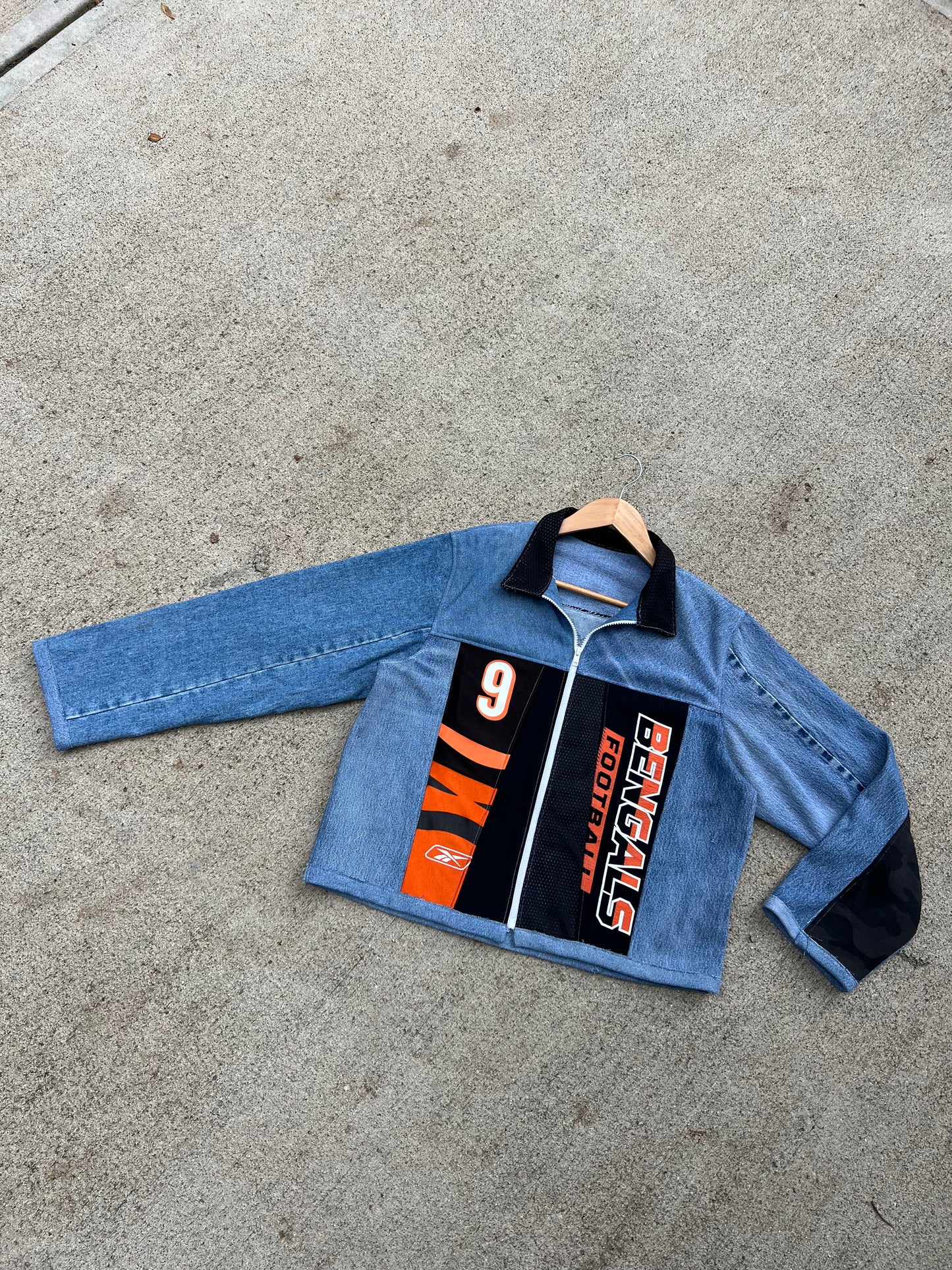 Bengals Blue Denim Jacket - L