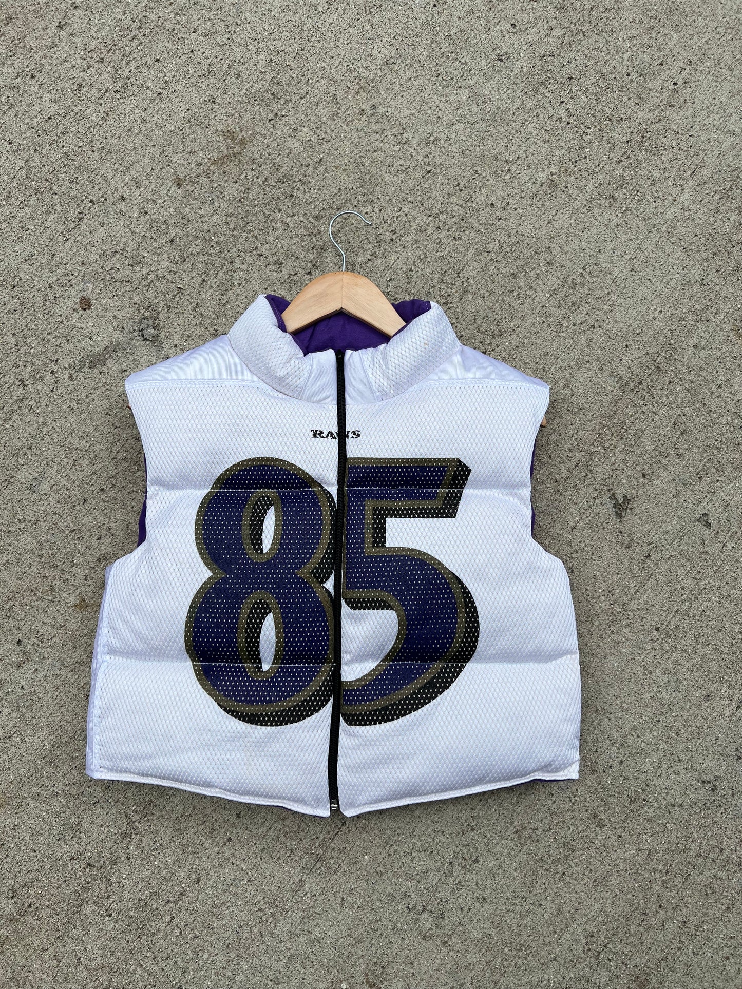 Ravens #85 Cropped Vest - M