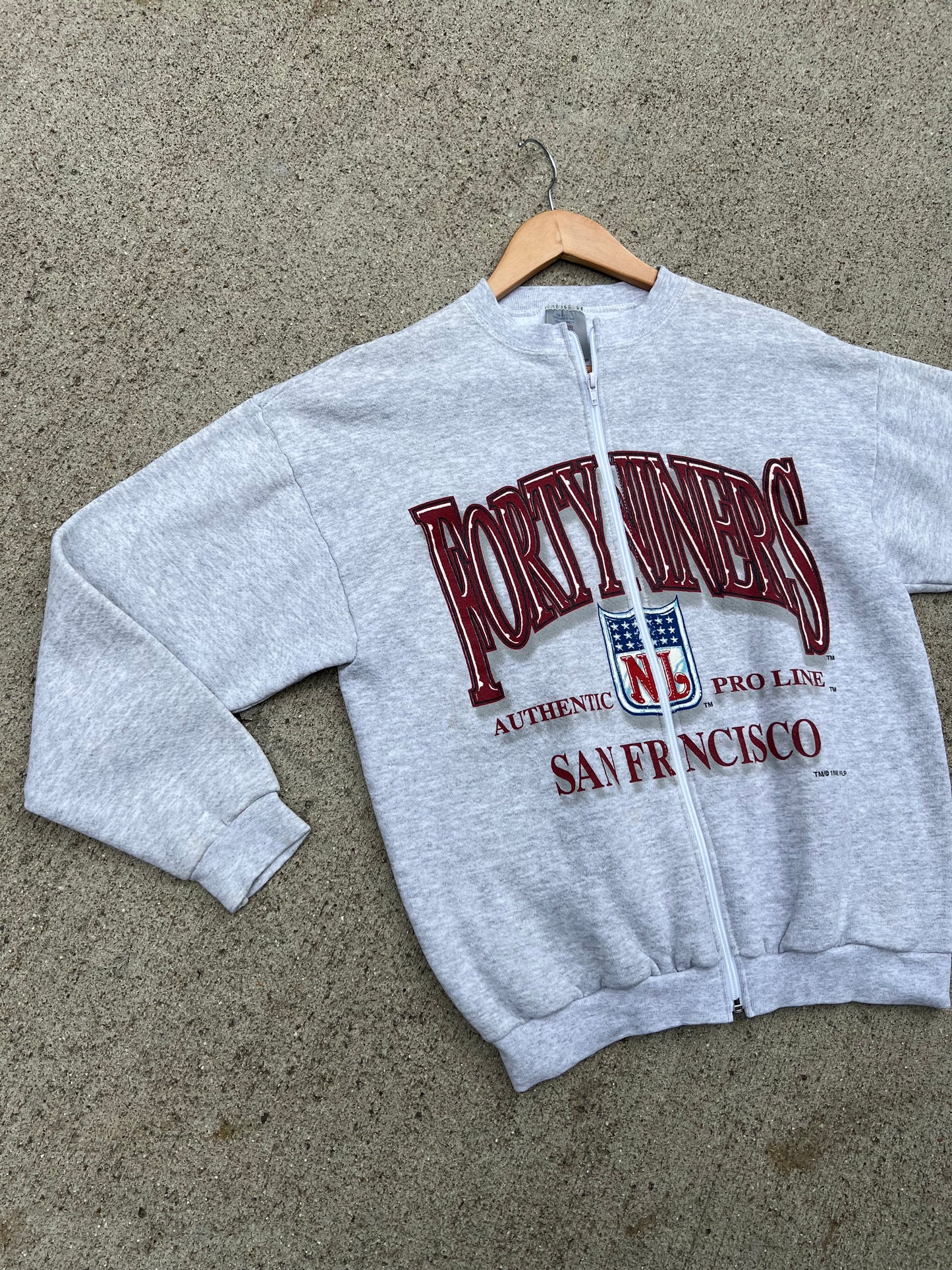 49ers Zip Up Crew - M
