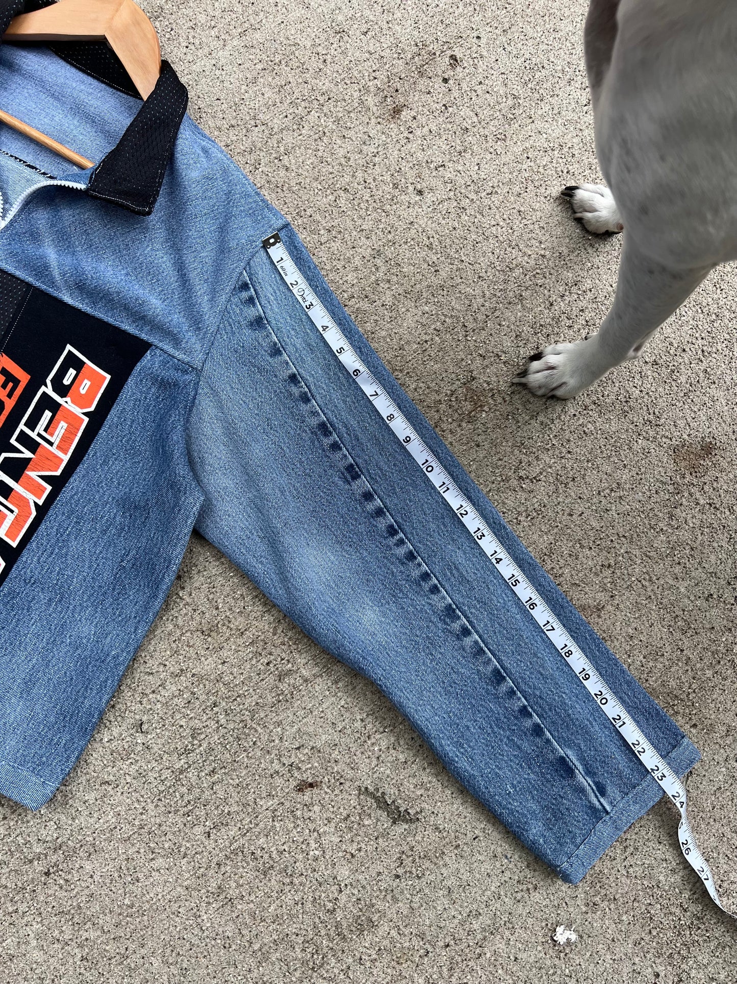 Bengals Blue Denim Jacket - L