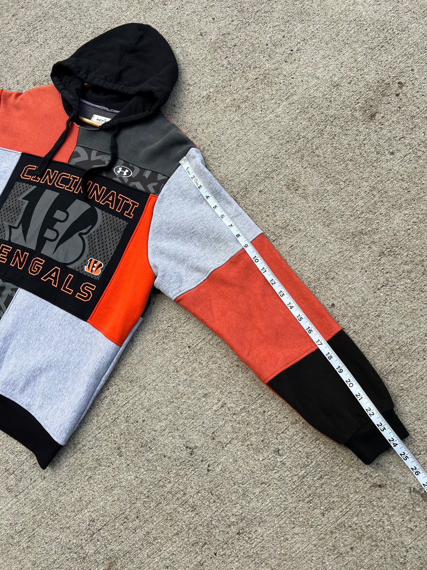 Bengals Under Armour Patchwork Hoodie - L
