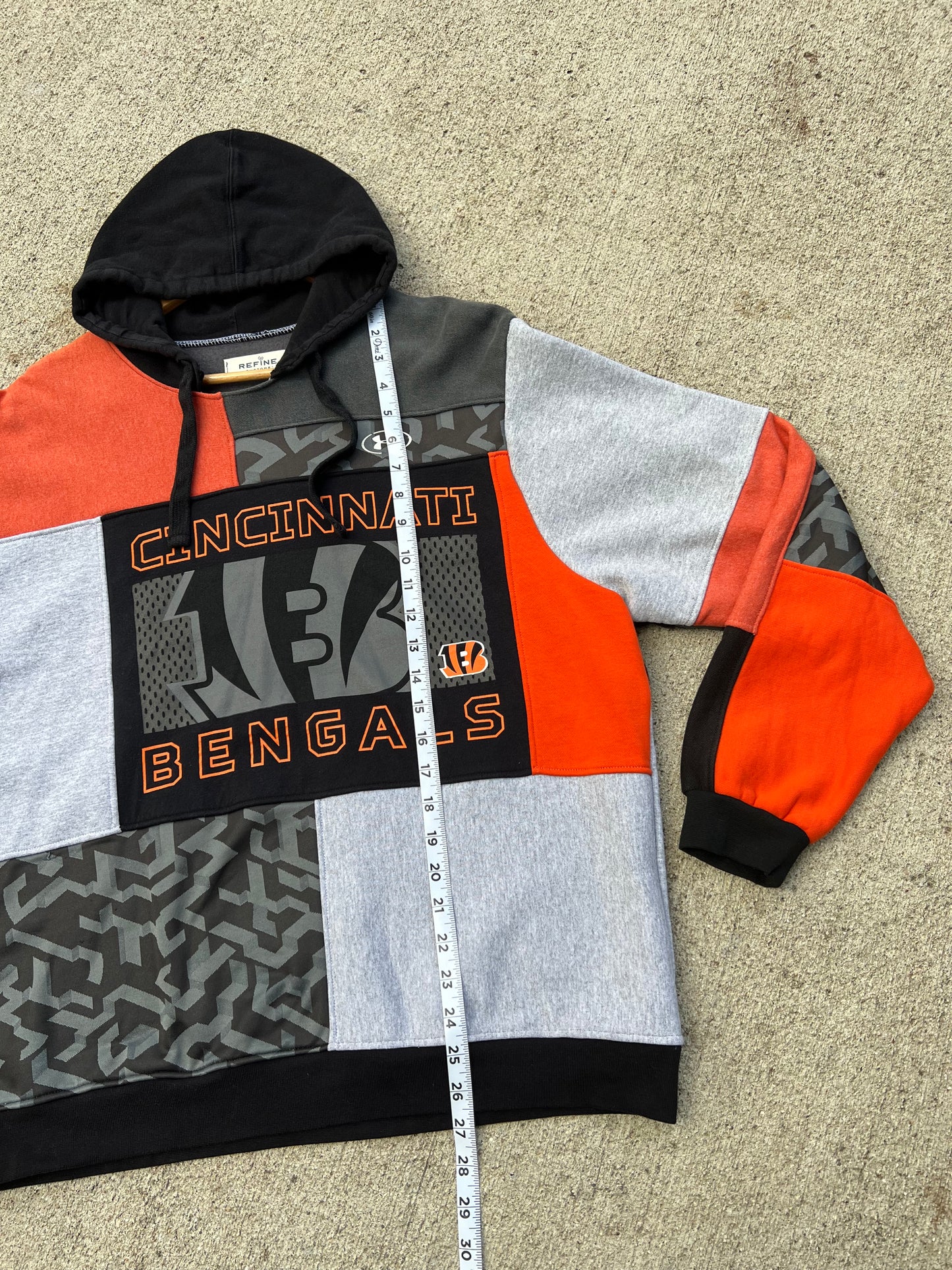 Bengals Under Armour Patchwork Hoodie - L