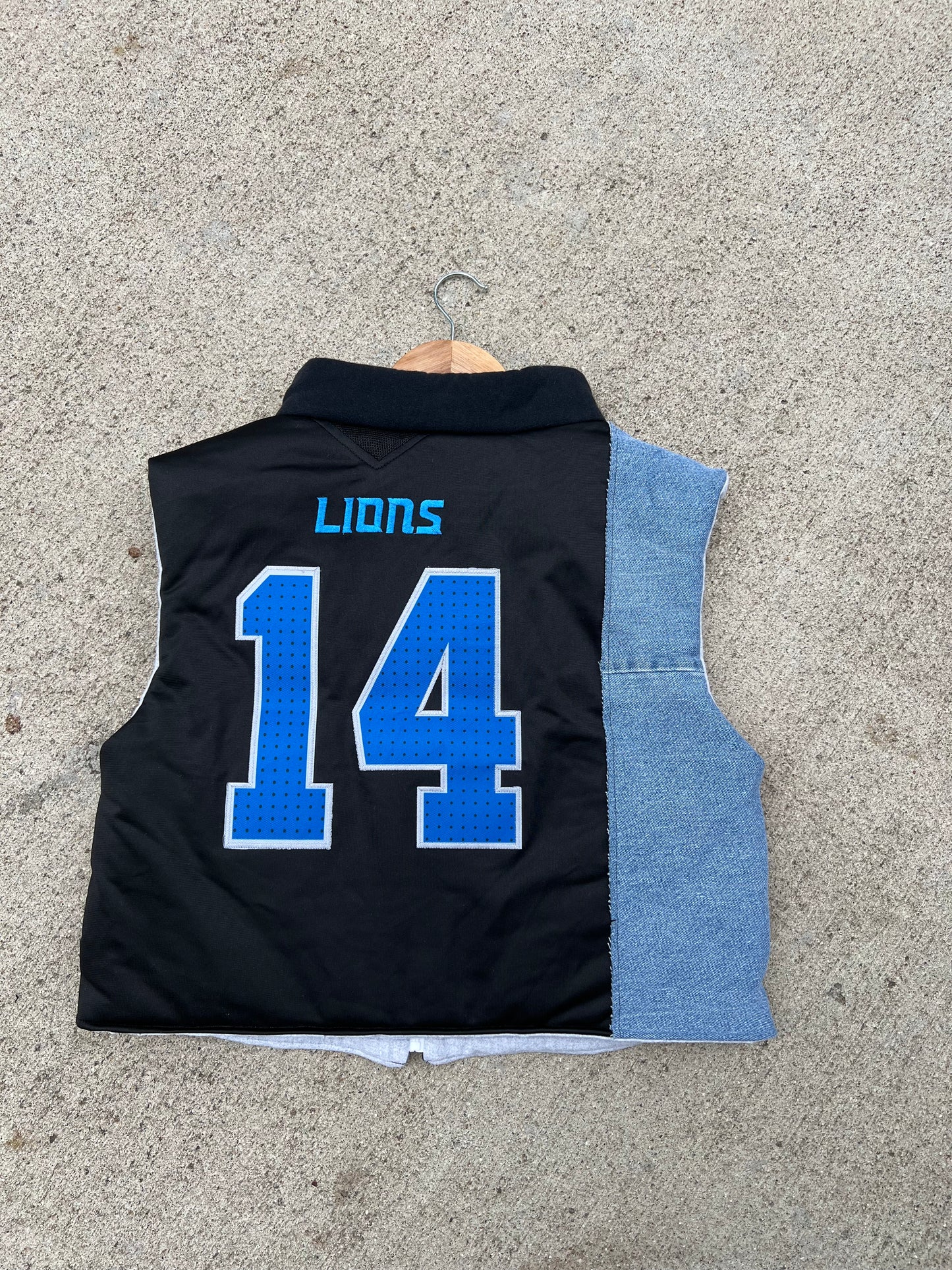 Lions Denim Jersey Vest - XL