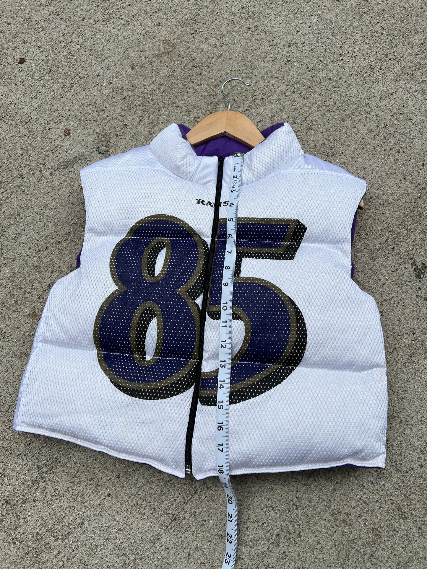 Ravens #85 Cropped Vest - M