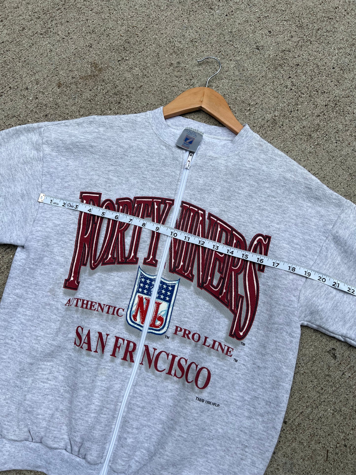 49ers Zip Up Crew - M