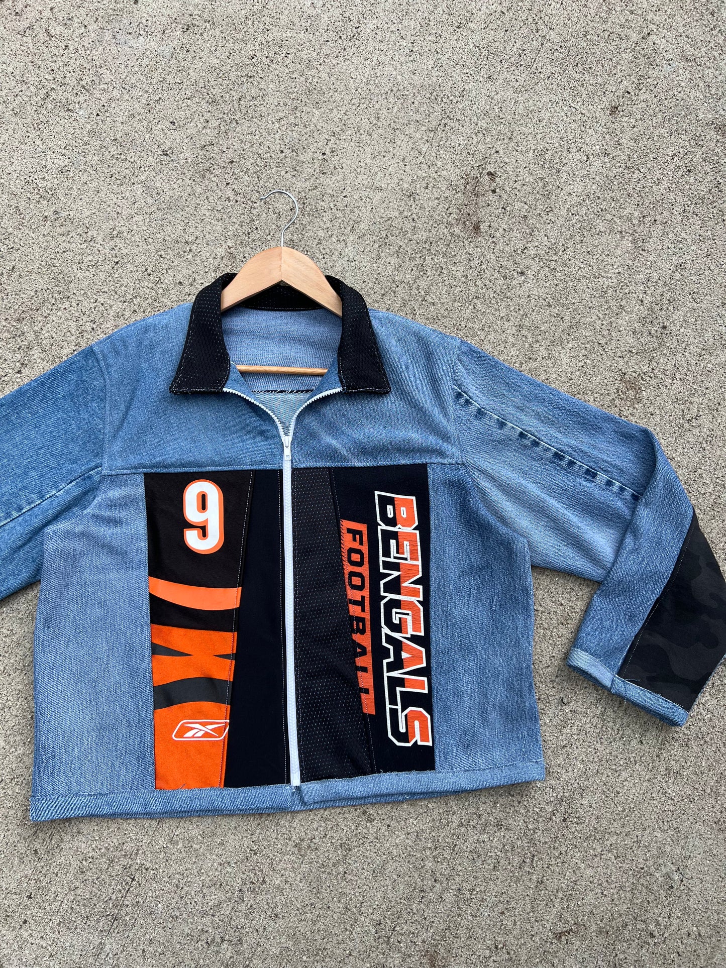 Bengals Blue Denim Jacket - L