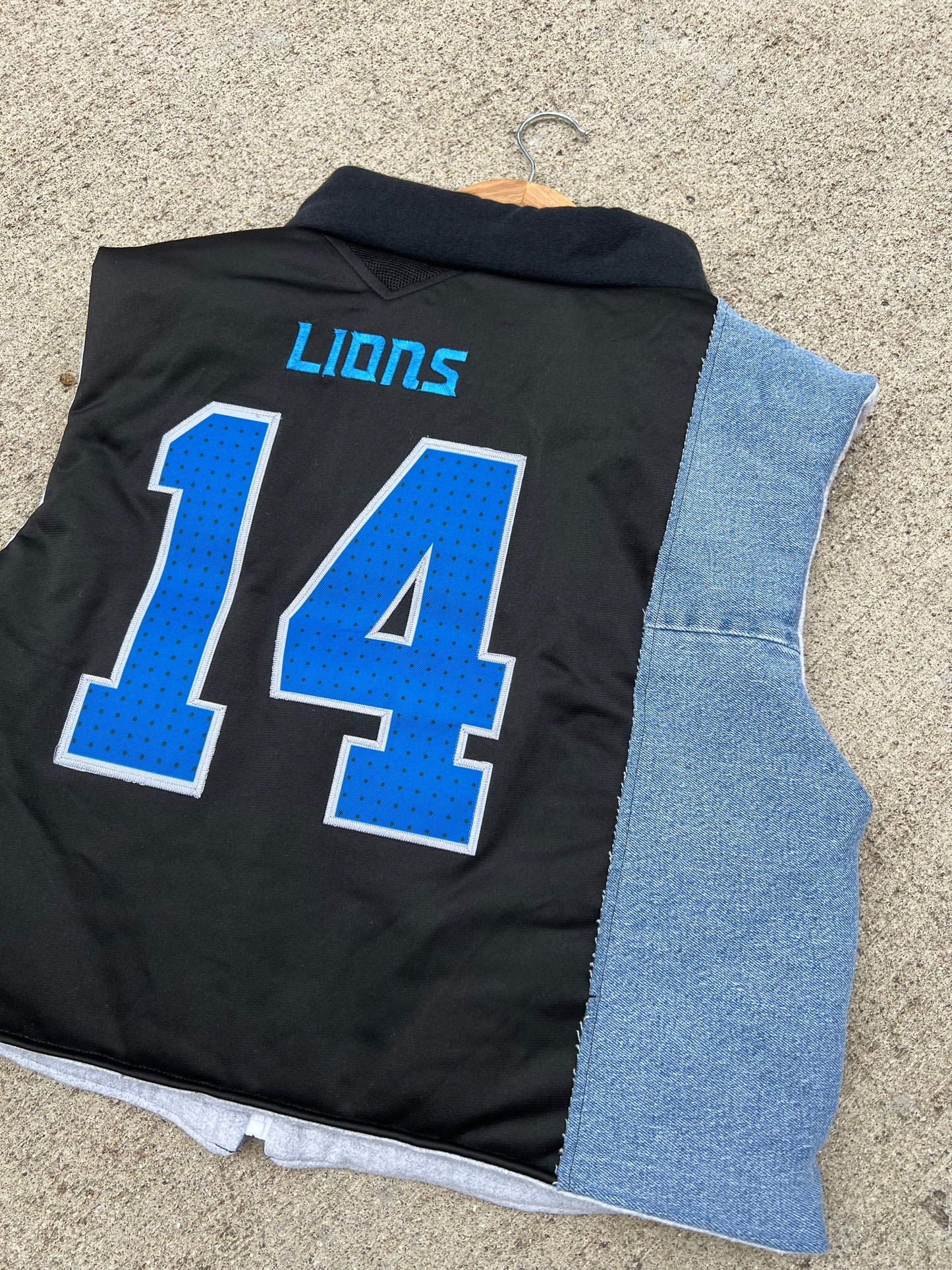 Lions Denim Jersey Vest - XL