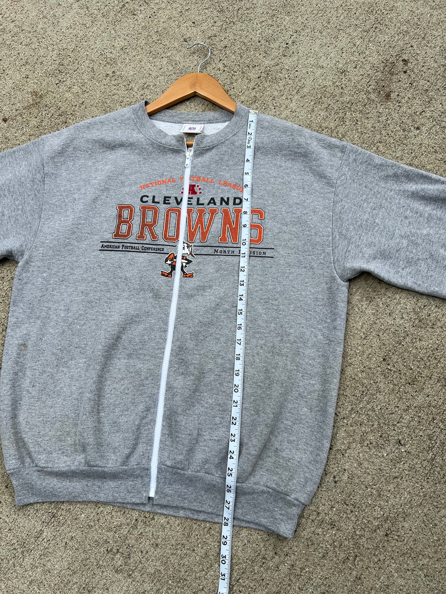 Browns Zip Up Crew - L
