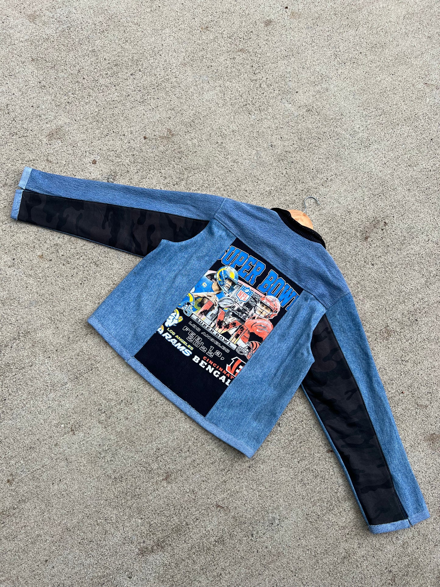 Bengals Blue Denim Jacket - L