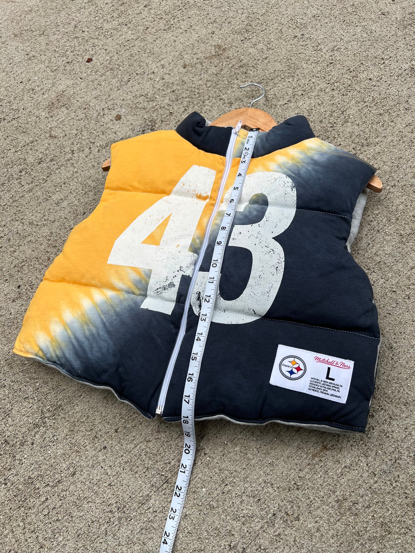 Steelers #43 Polamalu Cropped Vest - S