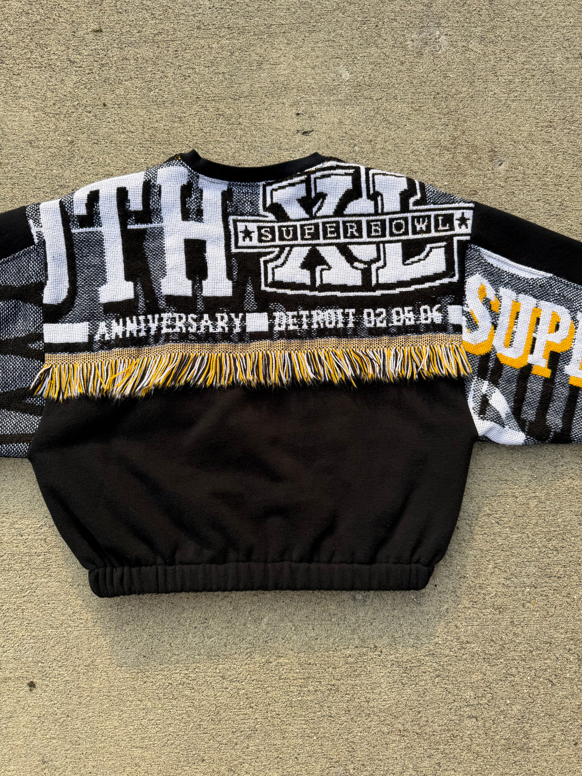 Pittsburg Steelers Cropped Crewneck - L