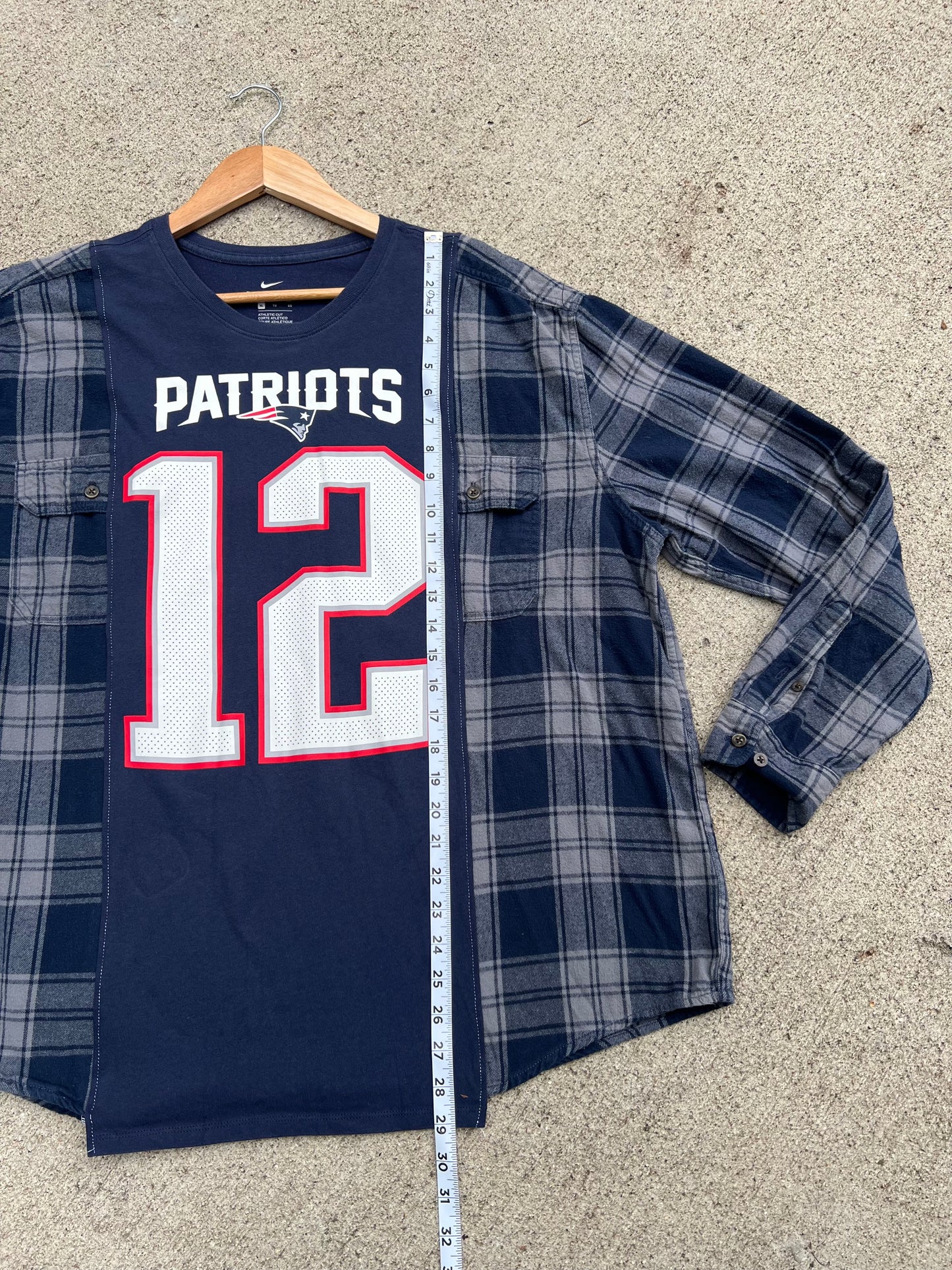 Patriots #12 Flannel Tee - One Size