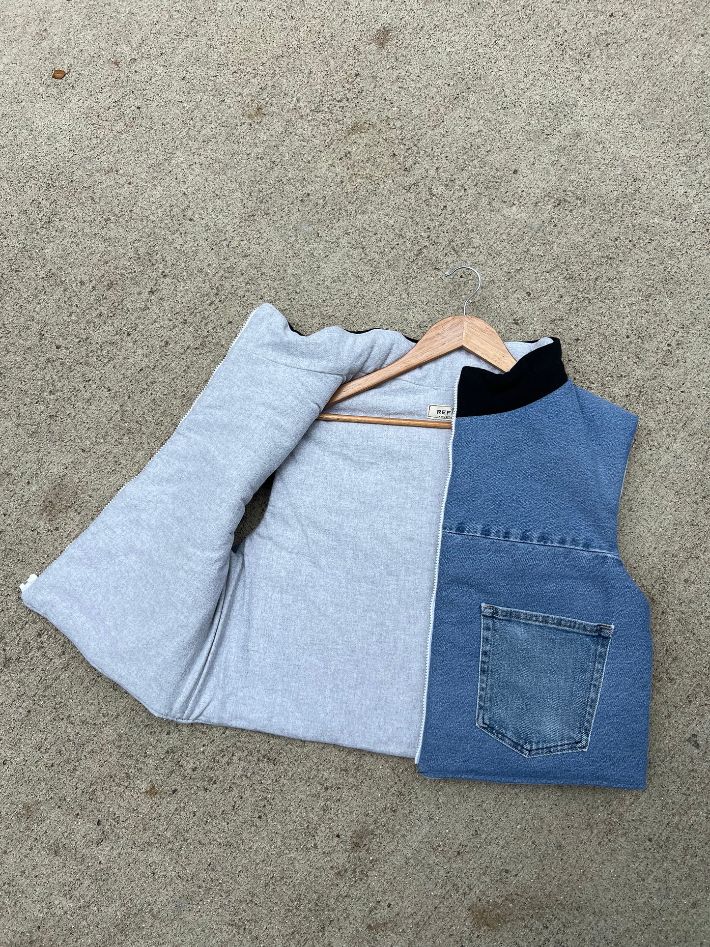 Lions Denim Jersey Vest - XL