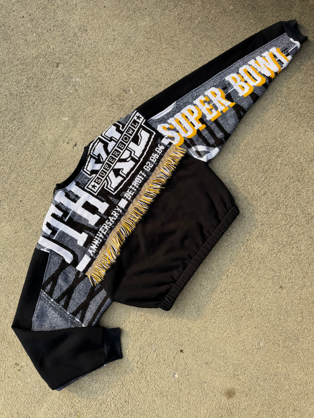 Pittsburg Steelers Cropped Crewneck - L