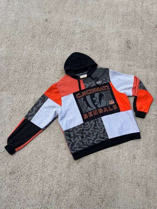 Bengals Under Armour Patchwork Hoodie - L