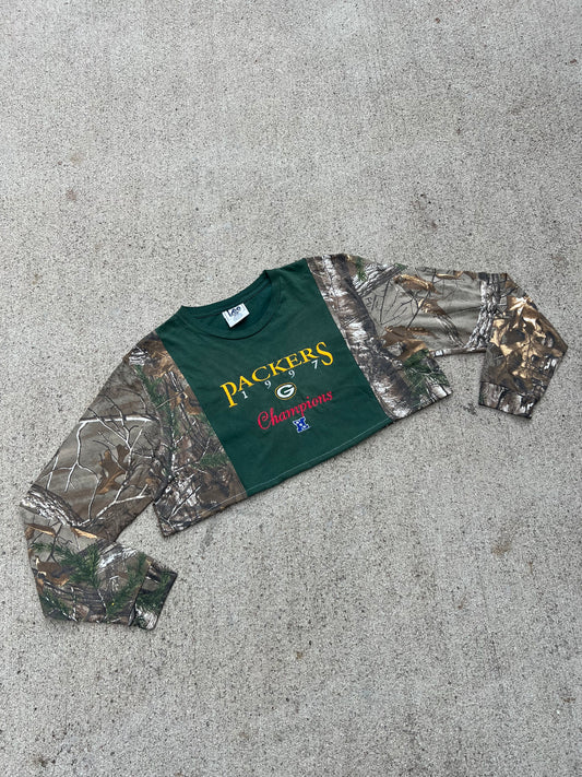 Packers Camo Cropped Tee - XL