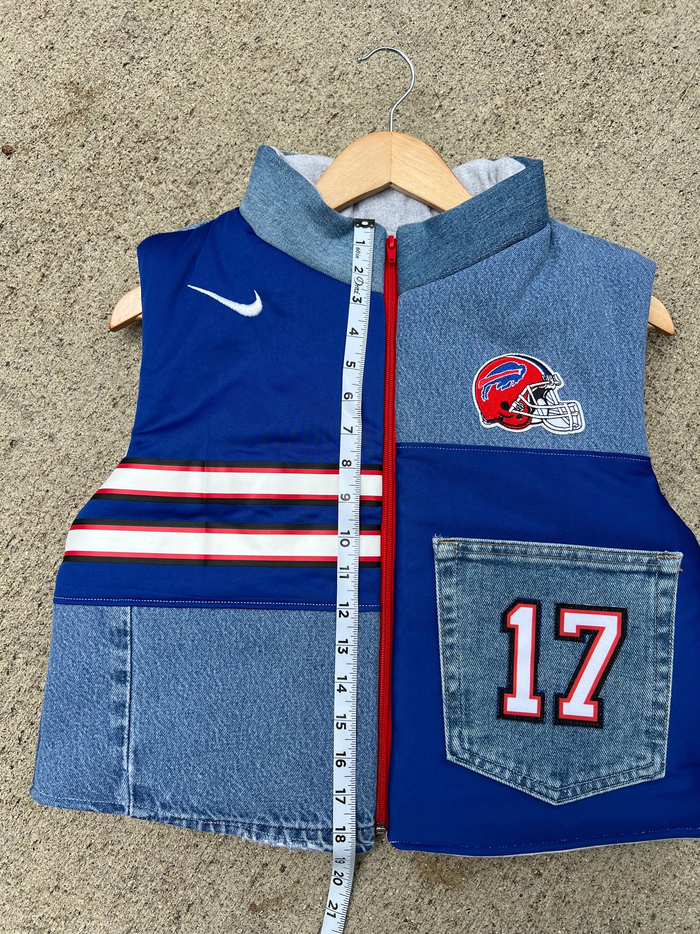 Bills #17 Denim Vest - S