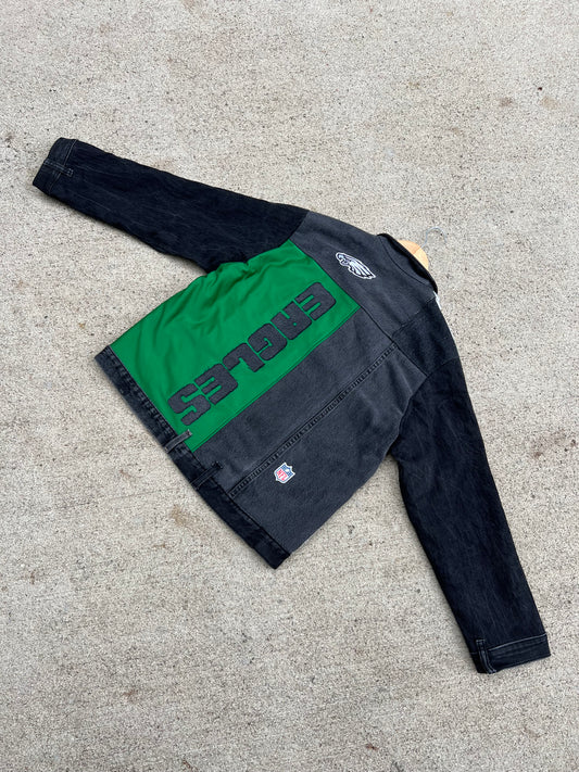 Eagles Kelly Green Denim Jacket - M