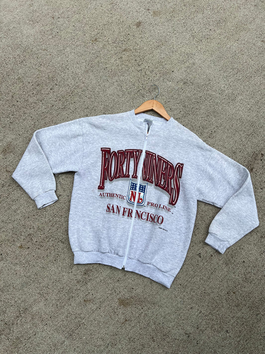 49ers Zip Up Crew - M