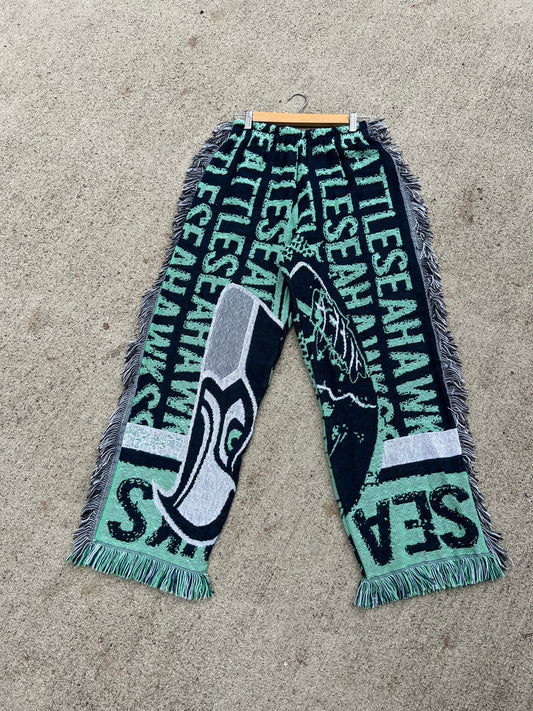 Seahawks Fringe Pants - S/M