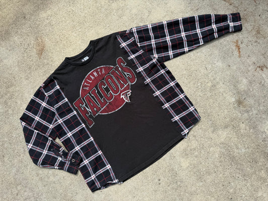 Atlanta Falcons Flannel Tee - OS