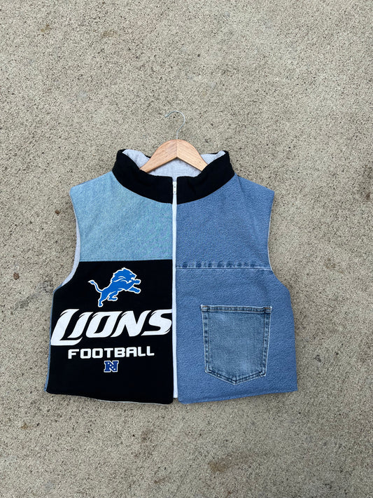 Lions Denim Jersey Vest - XL