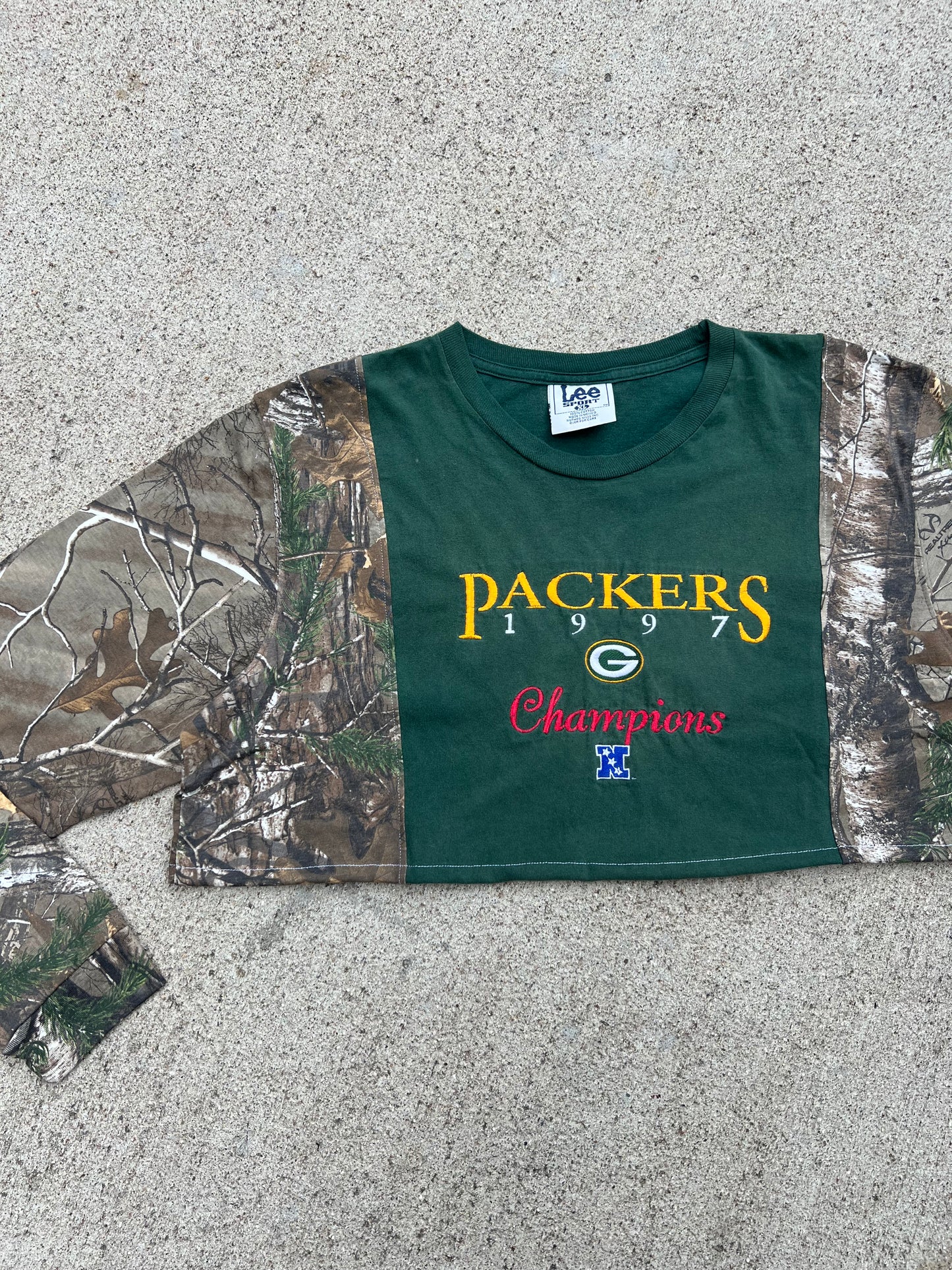 Packers Camo Cropped Tee - XL