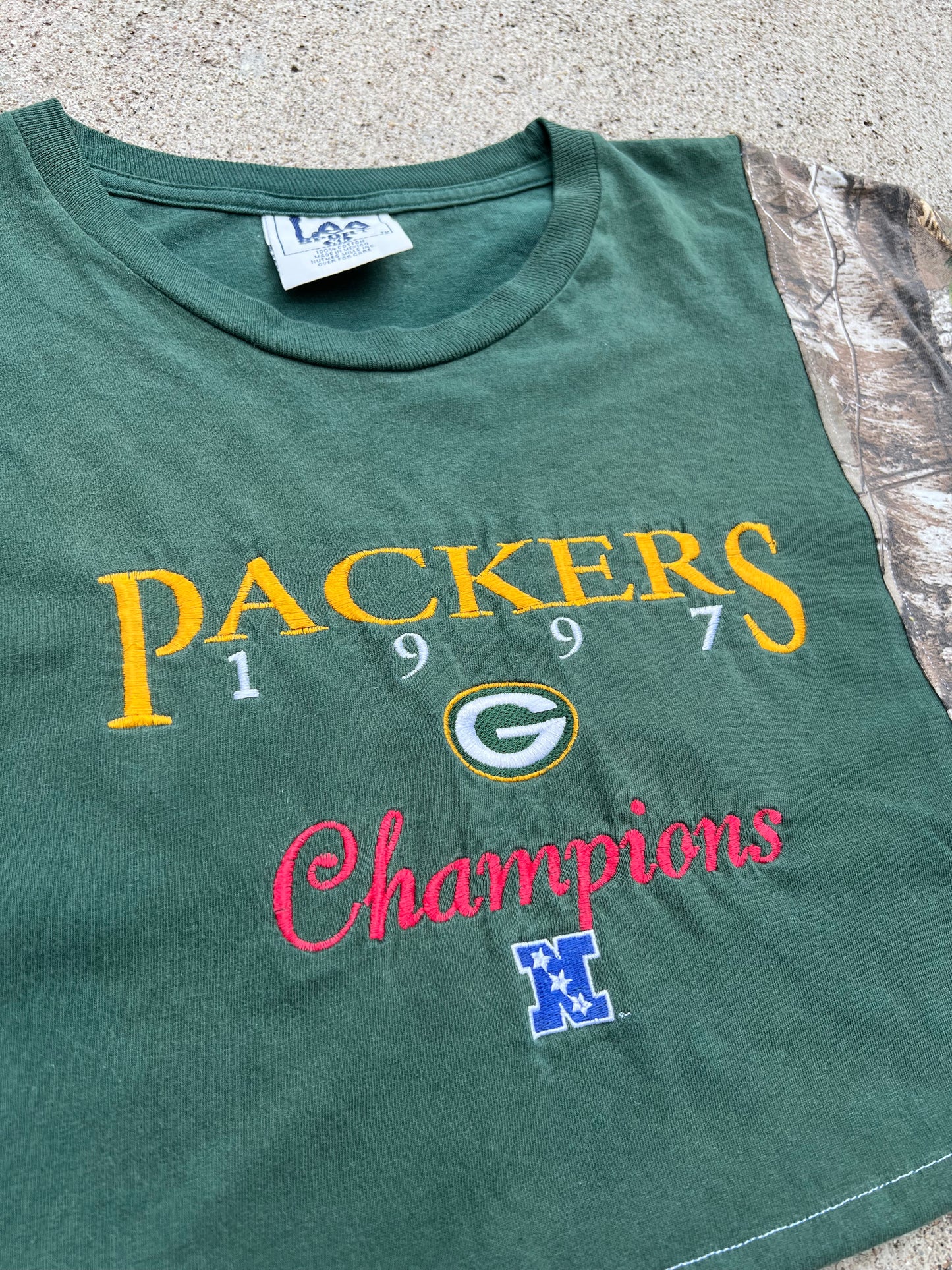 Packers Camo Cropped Tee - XL