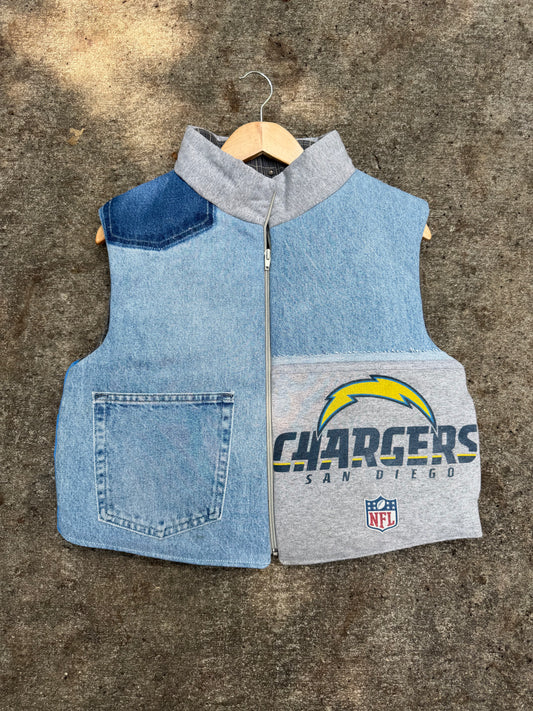 LA Chargers Puffer Vest - M