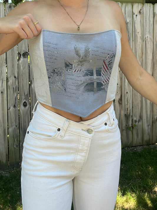 Land of the Free Laced Corset Top