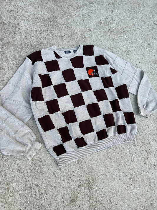 Browns Checker Board Sweater