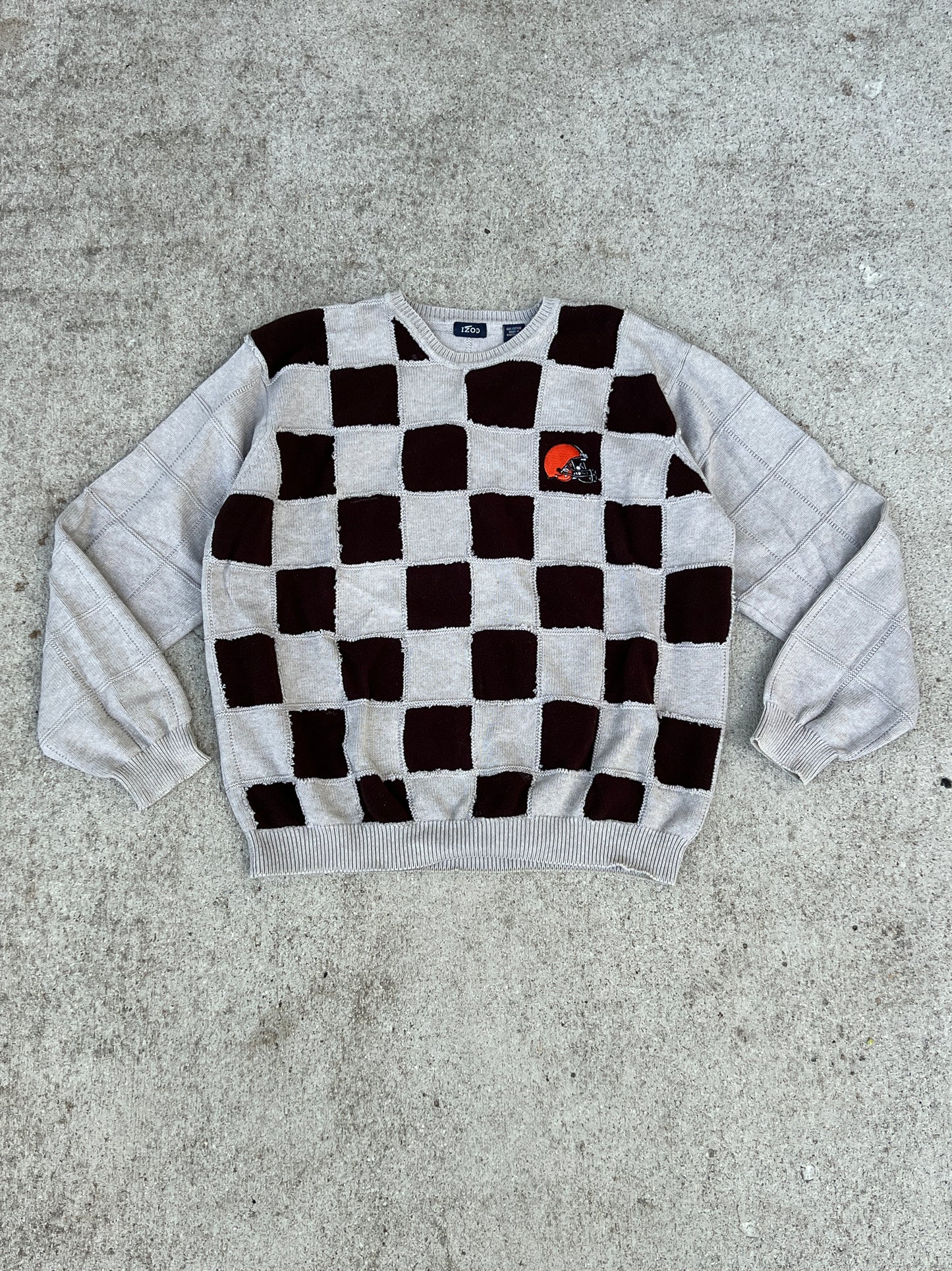 Browns Checker Board Sweater