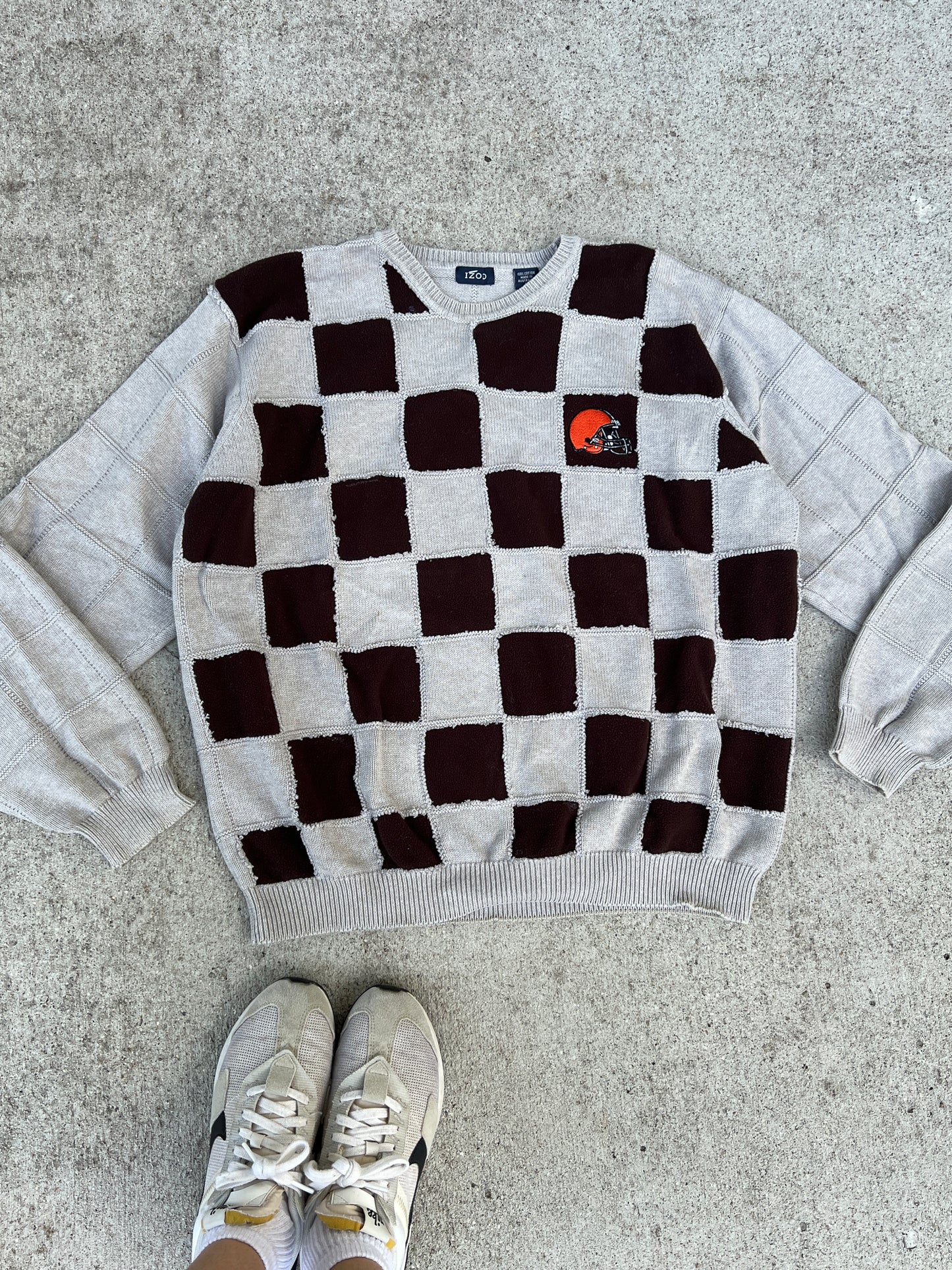 Browns Checker Board Sweater