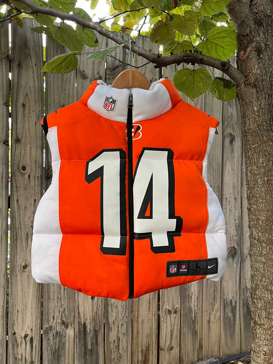 Andy Dalton Vintage Bengals Puffer Vest